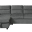 Ivy - Reversible Sleeper Sectional Sofa With Storage Chaise And Side Pocket