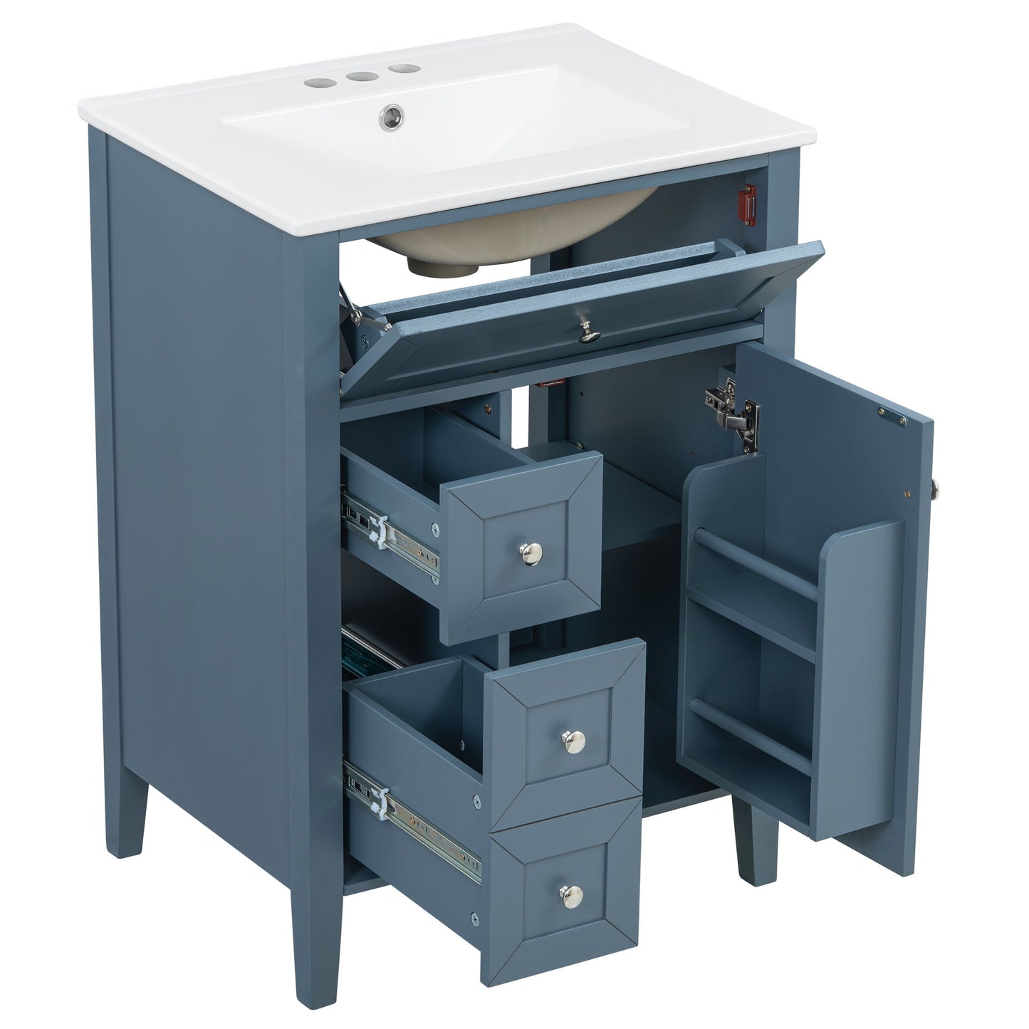 Bathroom Vanity With Sink, Soft Closing Cabinet