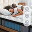 14" Hybrid Mattress, Memory Foam & Pocket Spring Bed, Cooling, Pressure Relief, Back & Hip Support - Gray / White - King