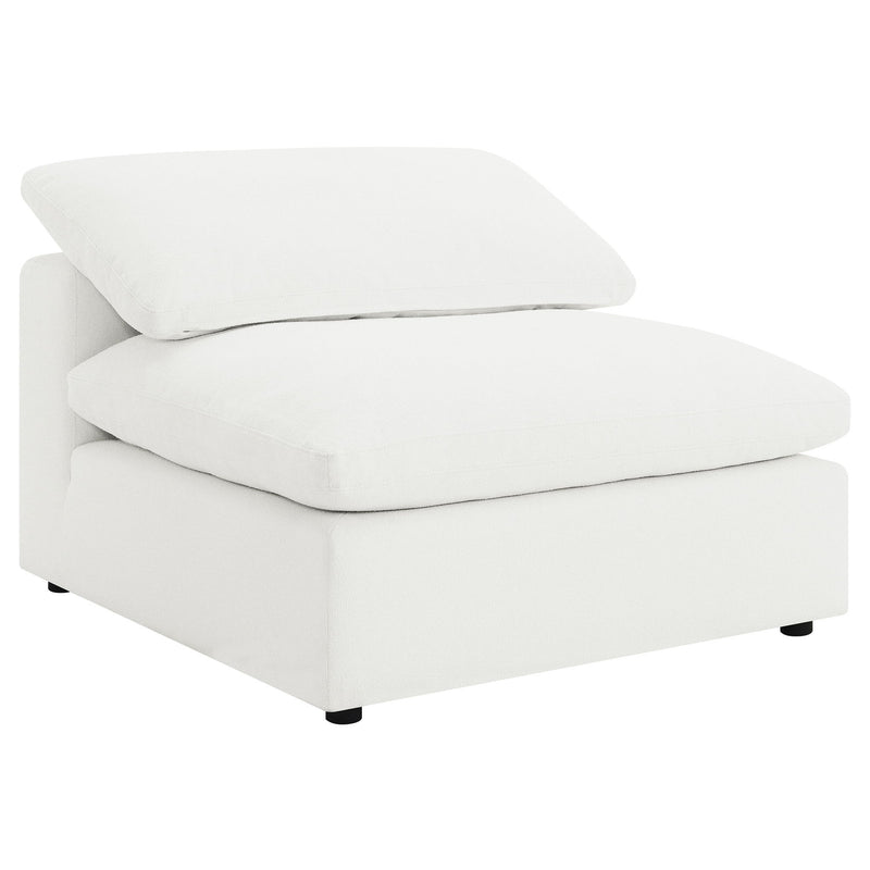 Segoura - 6 Piece Upholstered Modular Sectional With Ottoman - Ivory