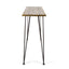 Dione Outdoor Industrial Acacia Wood Bar Set With Metal Frame And Slat Paneling - Brown