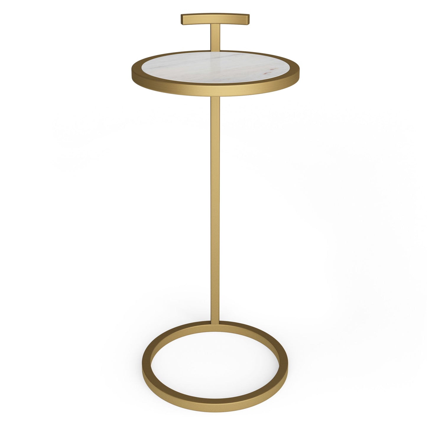 Brook - C Side Table - White / Gold