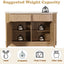 Qwin - Server - Natural Marble / Oak