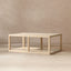 Ellis - Open Frame Coffee Table With Lower Shelf - Natural