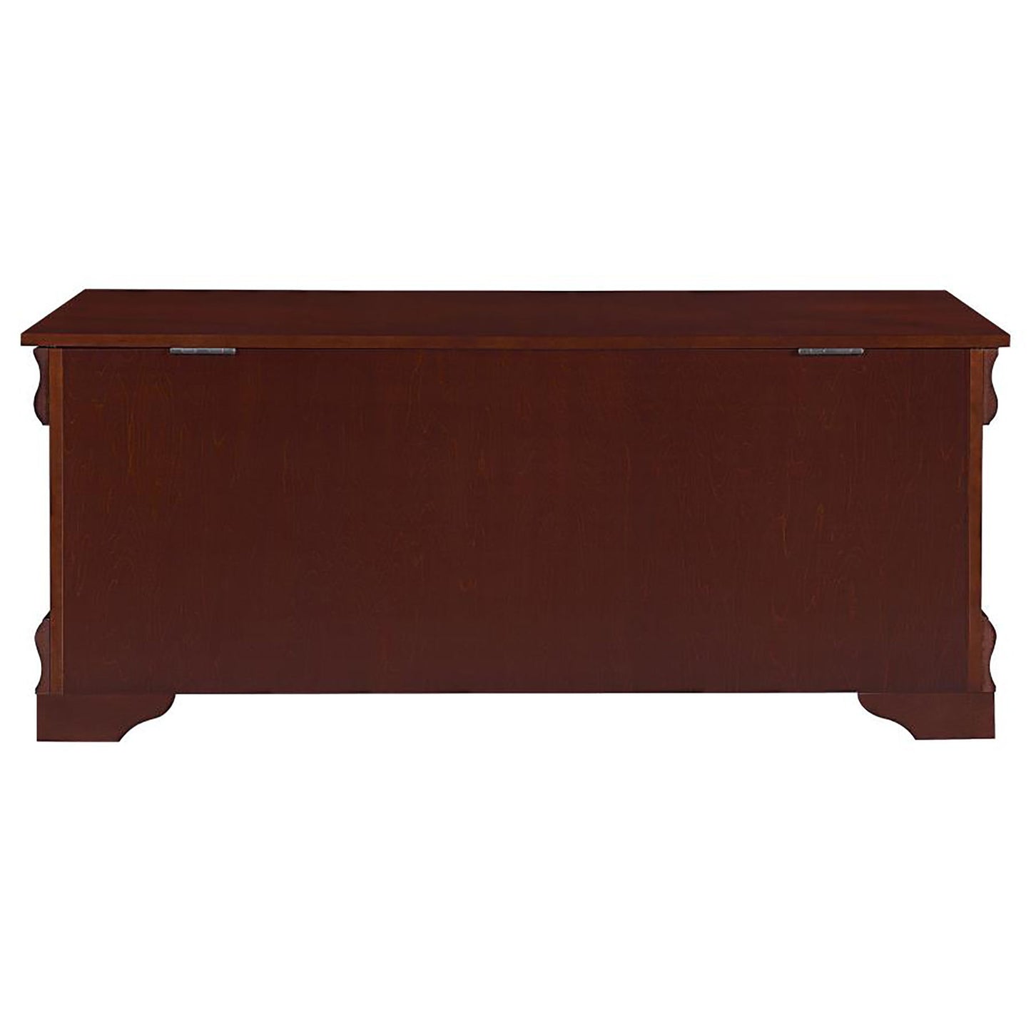 Chest With Curved Moldings And Bracket Feet - Brown