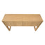 Geometric Carved Console Table With 3 Soft Close Drawers
