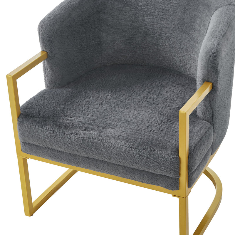 Upholstered Reading Accent Armchair For Living Room