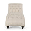 Chaise Lounge With Button Tufted Diamon Stitch