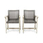 Outdoor Dining Chair Acacia Wood Frame (Set of 2)