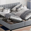 Upholstered Platform Bed With A Hydraulic Storage System