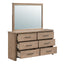 Anika - Mirror - Natural / Brown