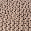 Moro - Knitted Round Pouf With Pumpkin Shape