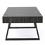 Abitha - Coffee Table With Industrial Powder Coated Metal Legs