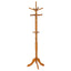 Cosman - 11 Hook Freestanding Coat Rack With Hanger - Brown