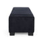 Textured Fabric Ottoman Bench With Hinged Lid