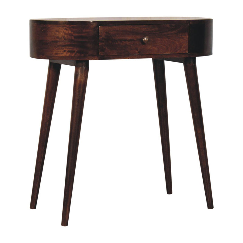 Rounded Wood Table