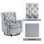 Glider Chair With Swivel - Gray