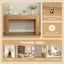 Retro Console Table With Storage, 3 Drawers