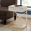 Accent Side Table, Storage Drawer, Spacious Tabletop, Contemporary & Modern