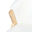 Modern Accent Chair With Polyester Upholstery And Minimalist Lounge Chair For Living Room, Bedroom, Or Office - White