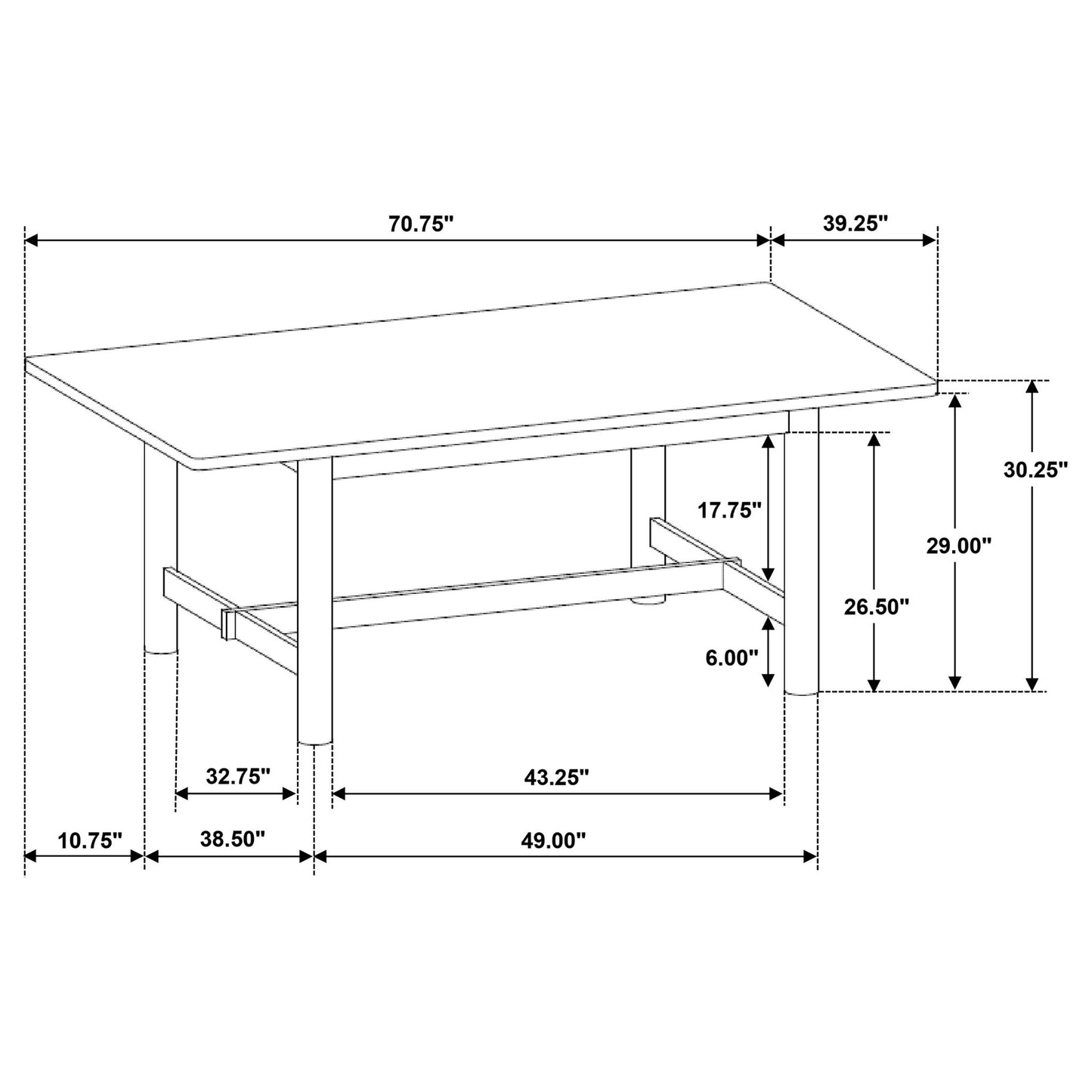 Graham - Rectangular Dining Table - Walnut