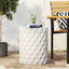 Outdoor Lightweight Concrete, Side Table - Antique White