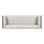 Contemporary Mid-Century Charm 3 Seater Sofa With Button Tufted Waffle Stitching