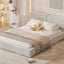 Upholstered Platform Bed, Grounded Bed With Solid Frame