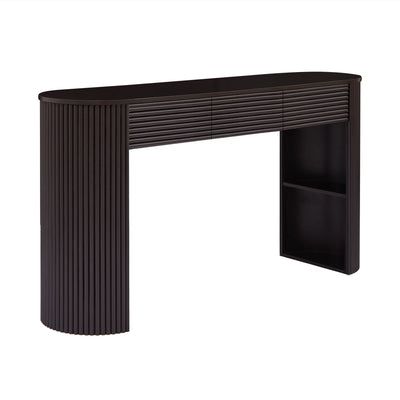 Retro Console Table With Storage, 3 Drawers