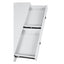 Serrano - 2 Drawer Writing Desk With Polished And Tempered Glass Hutch - Glossy White