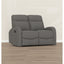 Manual Reclining Loveseat With Dual Seating Support For Living Room