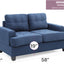 Stylish Transitional Loveseat For Two