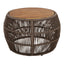 Round Side Table With Rope Frame