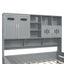 Daybed With All-In-One Cabinet And Shelf