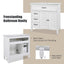 Bathroom Vanity With Sink, 2 Doors 2 Drawers, Freestanding Design