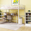 Loft Bed With Desk And Lateral Storage Ladder