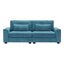 Modern Fabric Sofa With Cushions, Sleek Arm Design