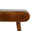 Solid Wood Curved Edge Console Table