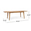 Placidity - Outdoor Expandable Dining Table With Slatted Tabletop And Tapered Legs