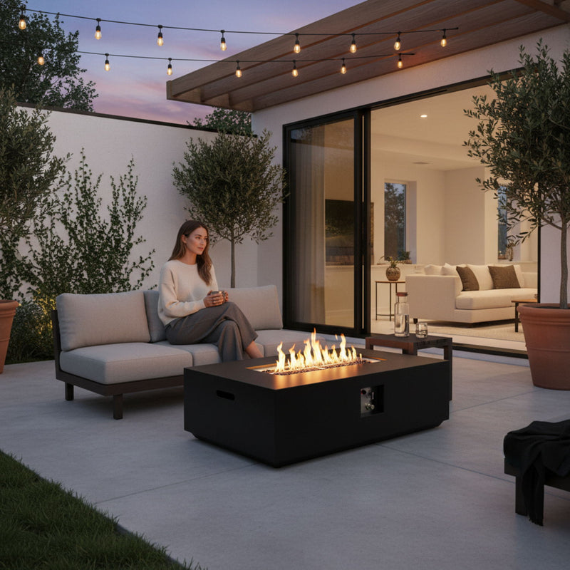 Mesa fogatero de propano/gas natural, 50,000 BTU - Carbón