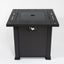 Square Fire Pit Table - Brown