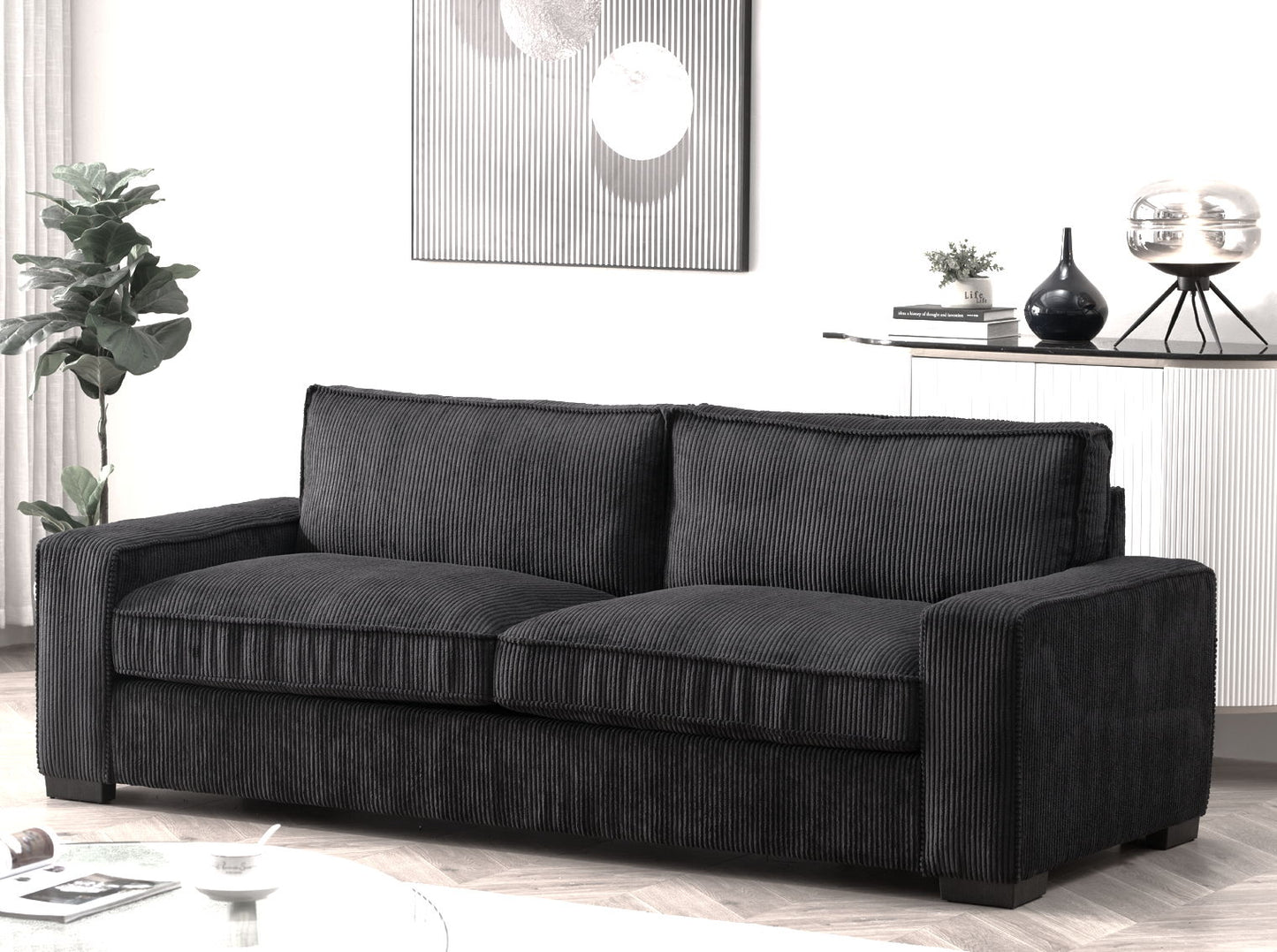 Luxe - Sofa With Sleek Design, Spacious And Comfortable 3 Seater Couch