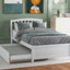 Platform Bed Wood Bed Frame With Trundle