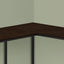 Computer Desk, Home Office, Corner, L Shape, Laptop, Marble Look Contemporary & Modern