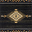Tribes - 7'10" X 10'3" Southwest Area Rug - Black