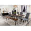 Neve - Sheesham Live Edge Dining Bench With Hairpin Legs - Gray