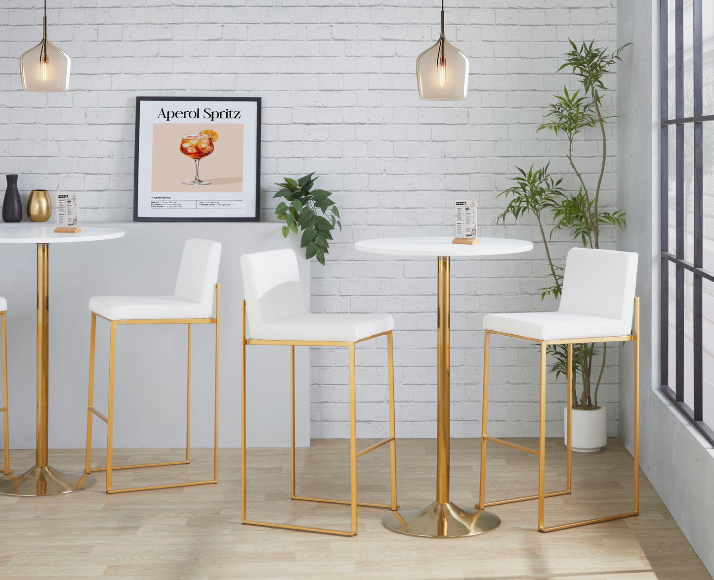 Fuji - Contemporary Design High Back Barstool