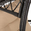 Outdoor Wicker Standing Basket Chair With Cushion