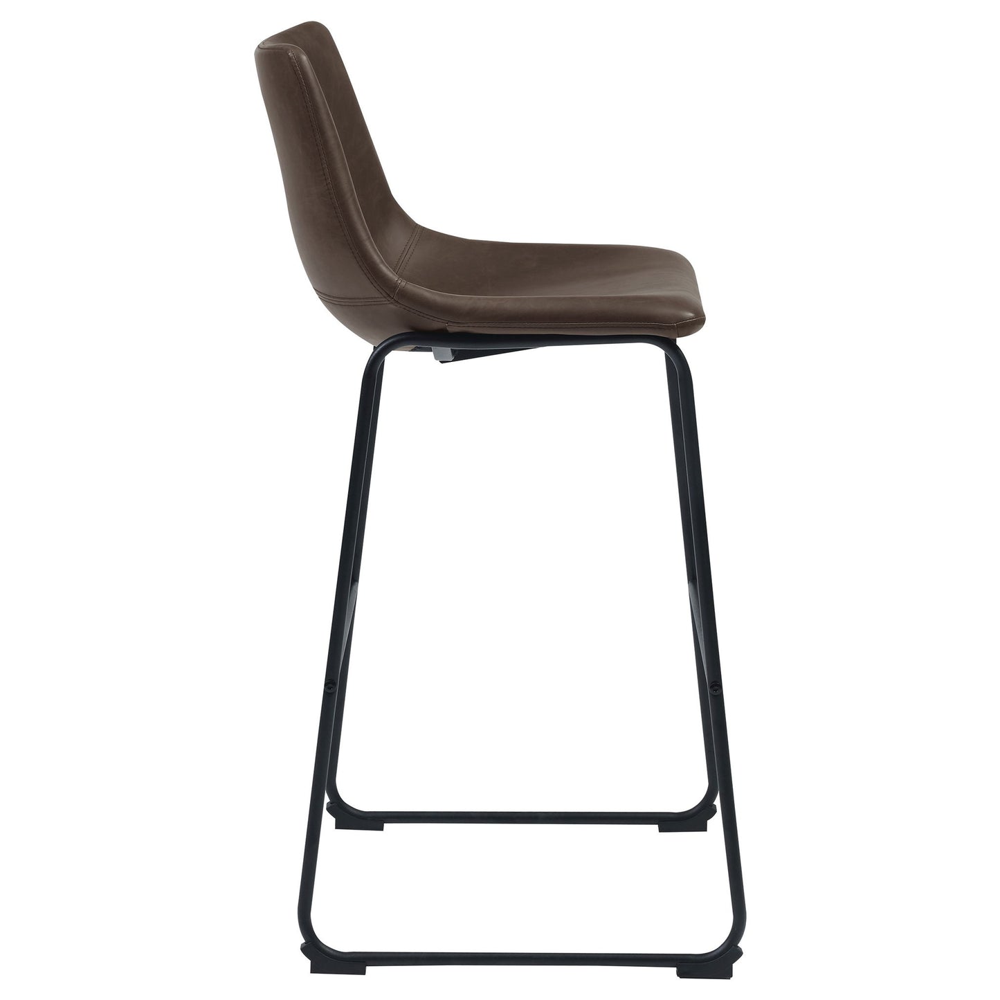 Armless Bar Stool (Set of 2) - Brown