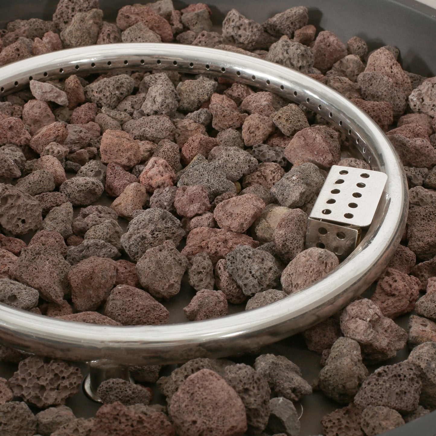 Modern Lightweight Concrete Outdoor Circular Fire Pit 50, 000 Btu